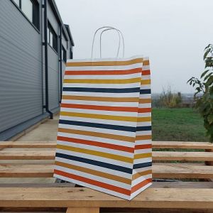 26 x 12 x 35 cm, Sacosa Alba STRIATA