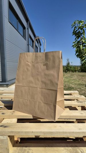 31 x 17 x 39 cm PUNGA CATERING NATUR CU MANER RASUCIT DE HARTIE