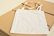 Sacosa din panza  37 x 40 cm, manere lungi