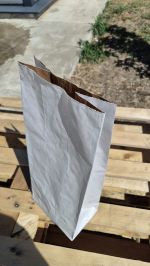 22 x 14 x 53 cm SACI KRAFT ALB PLUS NATRU 7 KG